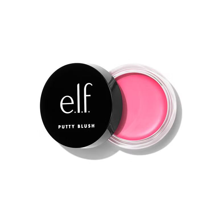 e.l.f. Putty Blush container with pink blush on a white background
